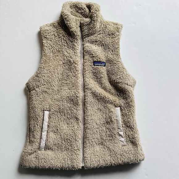 Patagonia Los Gatos Fleece Vest El Cap Sherpa Outdoors Khaki Women's Size Small - Picture 1 of 9